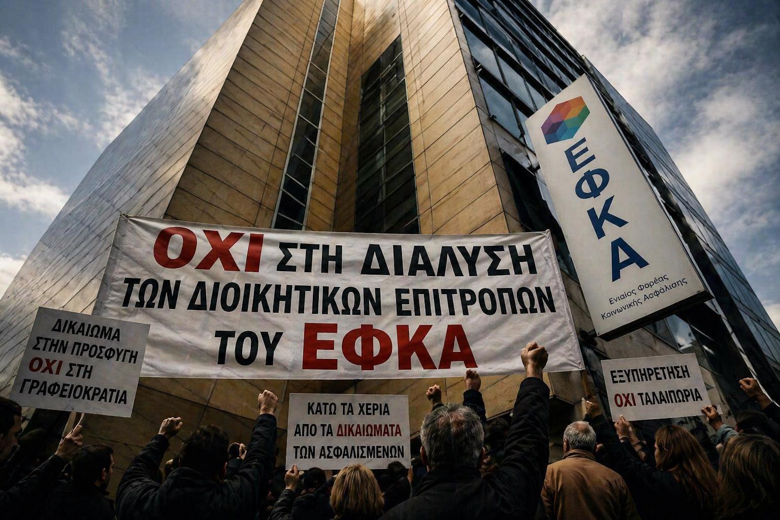 Εργατικό Κέντρο: «Όχι στη διάλυση των Τοπικών Διοικητικών Επιτροπών του ΕΦΚΑ»