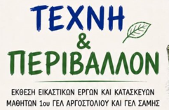 «Τέχνη & Περιβάλλον»: Έκθεση μαθητικών δημιουργιών από το 1ο ΓΕΛ Αργοστολίου και το ΓΕΛ Σάμης