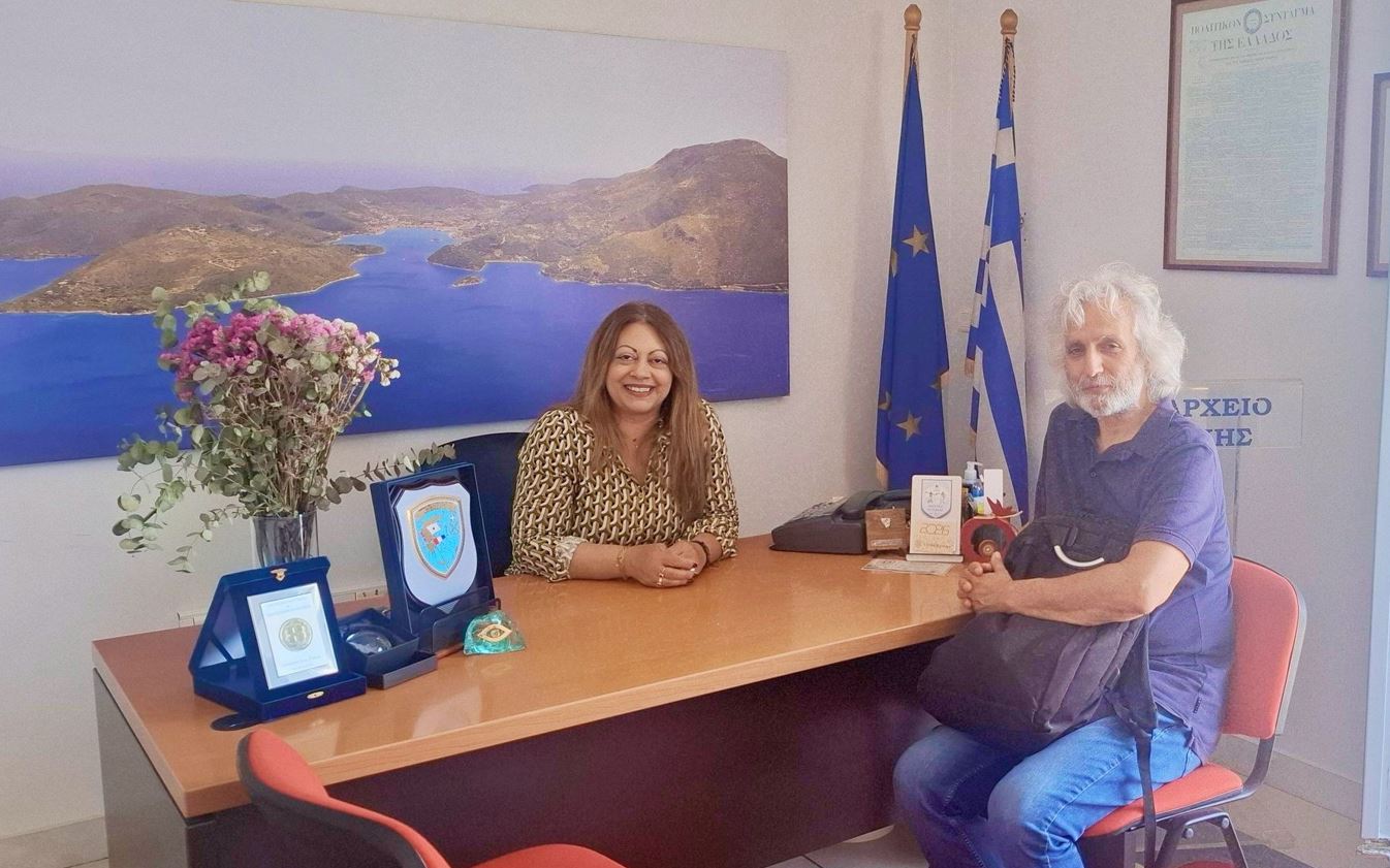 Συνάντηση του Προέδρου του Συλλόγου Εκπαιδευτικών Πρωτοβάθμιας Εκπαίδευσης Κεφαλληνίας & Ιθάκης με την Έπαρχο Ιθάκης