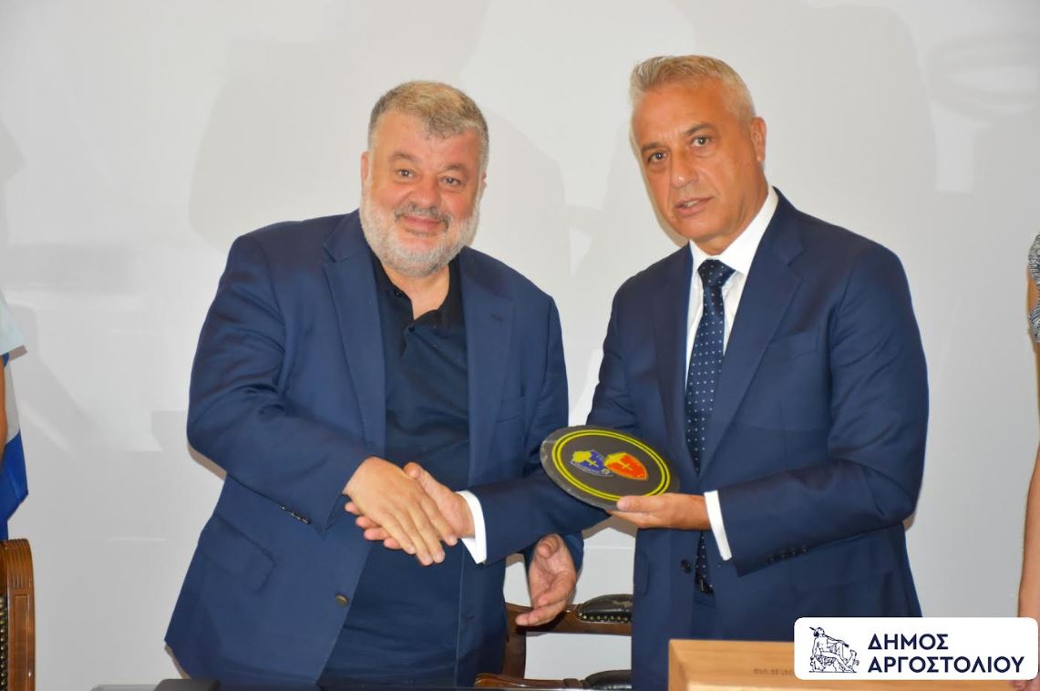 Επίσκεψη αντιπροσωπείας της Ιταλικής Μεραρχίας Acqui στον Δήμαρχο  Αργοστολίου
