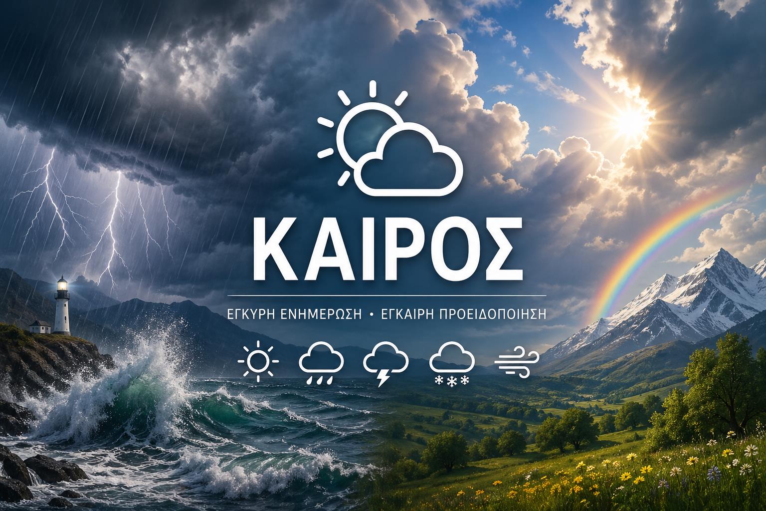 Καιρός: Πρωτομαγιά με βροχές και πτώση της θερμοκρασίας έως και 10 βαθμούς