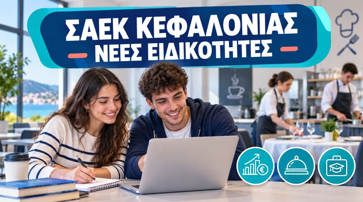 Η ΣΑΕΚ Κεφαλονιάς ανοίγει νέους δρόμους καριέρας – Δύο ειδικότητες με μέλλον και δωρεάν σπουδές