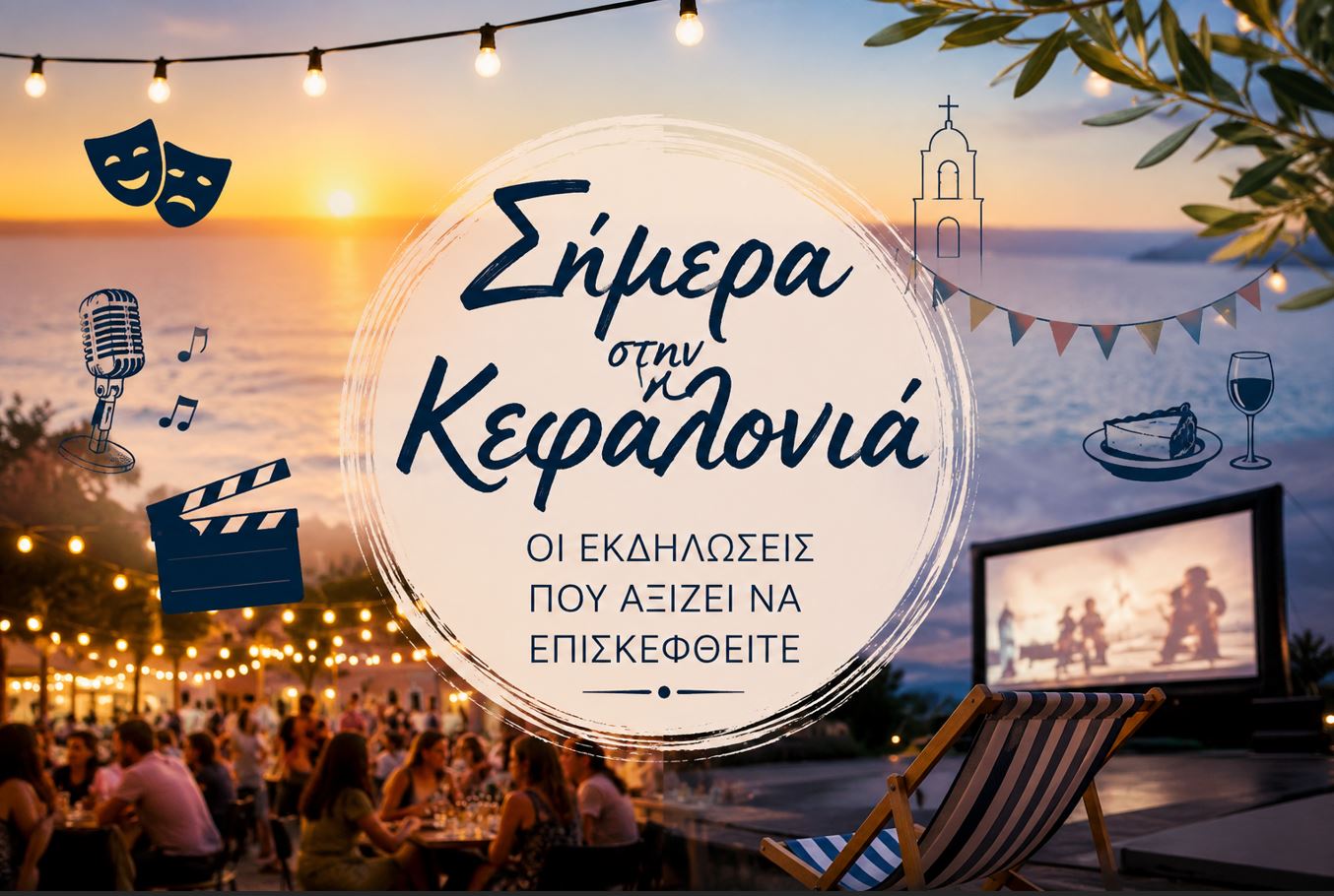 Σήμερα στην Κεφαλονιά: Οι εκδηλώσεις που αξίζει να επισκεφθείτε – Τέχνη, πανηγύρια, γεύσεις και θερινό σινεμά